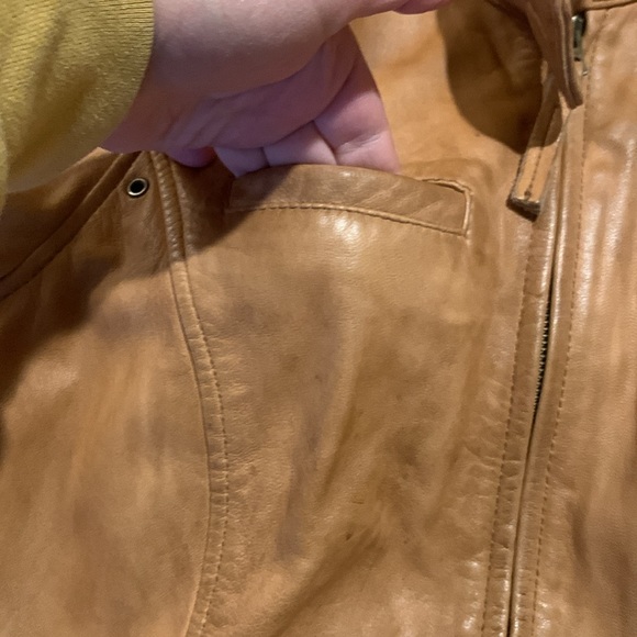 Lucky Brand Leather Jacket Size M - Picture 6 of 16